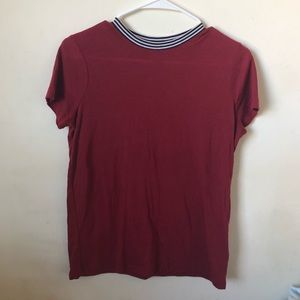Old Navy Short sleeve Shirt Red Black white XSmall